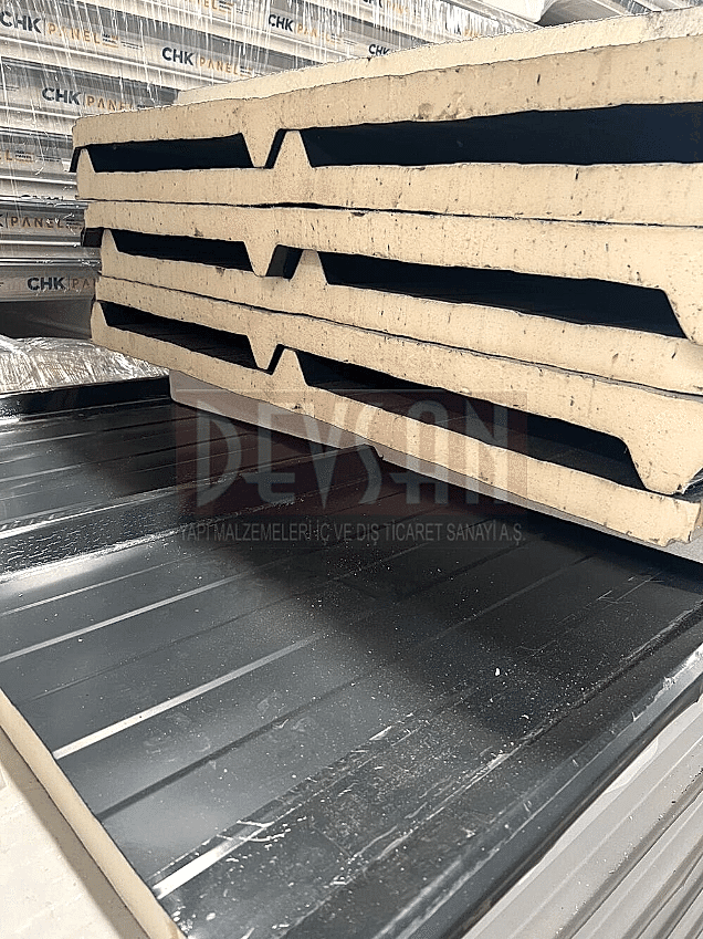 Sandvic Çatı Paneli 3 Hadve 40mm. Ral9002