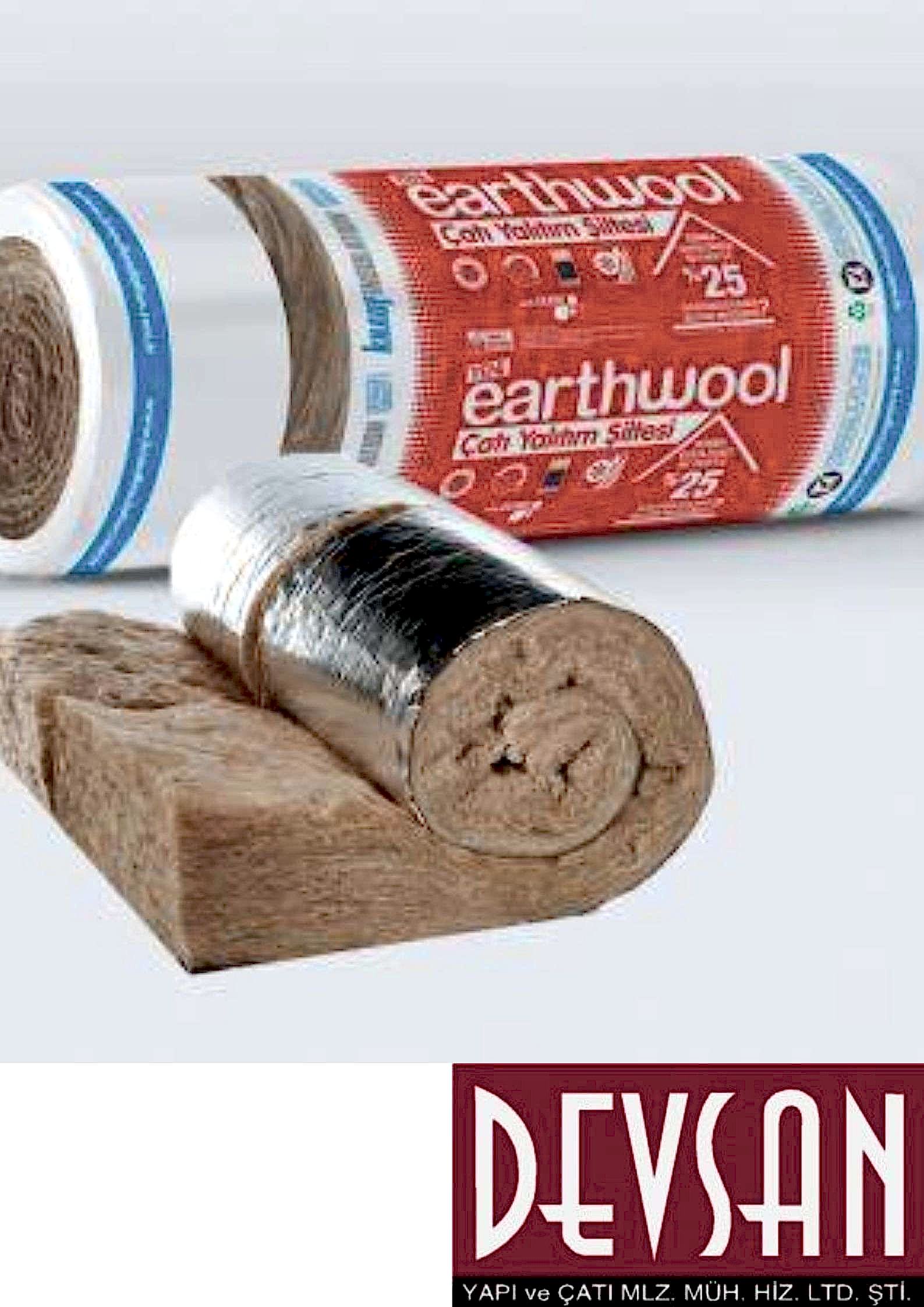 Knauf Earthwool Çatı Şiltesi Folyolu 8cm