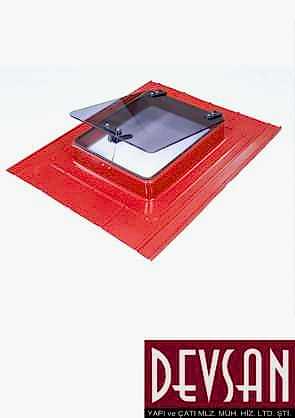 ÇATI ÇIKIŞ KAPAĞI SÜRGÜLÜ KAPAKLI (OTOMATİK KİLİTLİ RENK RAL 3004-9002)