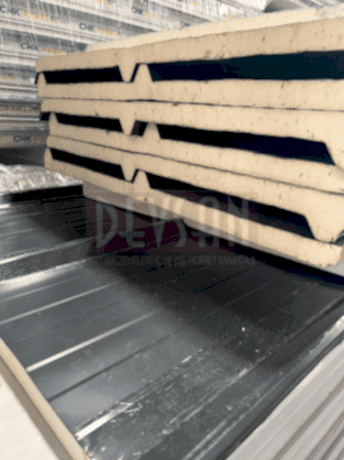 Sandvic Çatı Paneli 3 Hadve 40mm. Ral9002