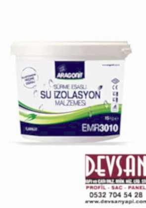 Aragonit Sürme Esaslı Su İzolasyon Harcı Elastomerik 15/1Şeffaf